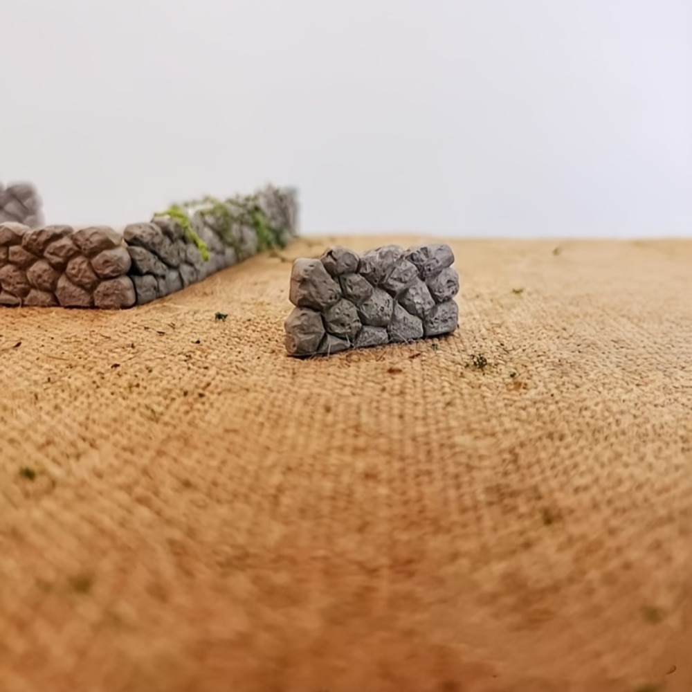 Mini Stone Wall Model Scenery Building Blocks