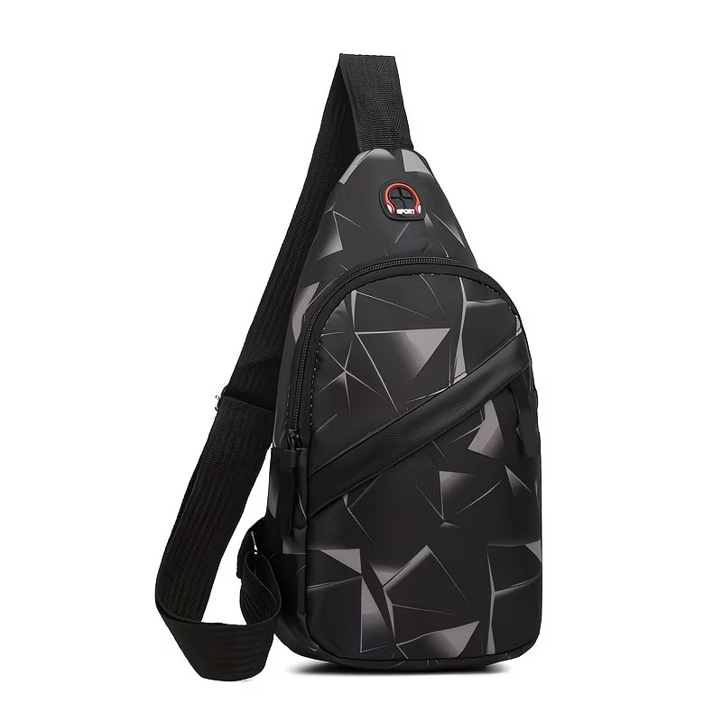 TEMU Spacious Single-shoulder Bag Stylish Chest Bag Practical Outdoor Sports Crossbody Bag Casual Unisex Backpack [zipper ]