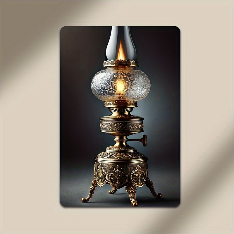 

1pc Kerosene Aluminum Art, , , For , Bathroom, Dining, Kitchen, , For 's, Thanksgiving, Easter