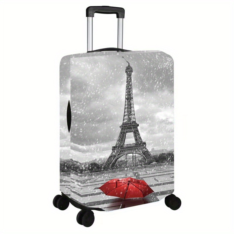 TEMU A Luggage Cover With A Pattern Designed For Suitcases Under The , Featuring A Dustproof Elastic Travel Accessory For Suitcases Measuring