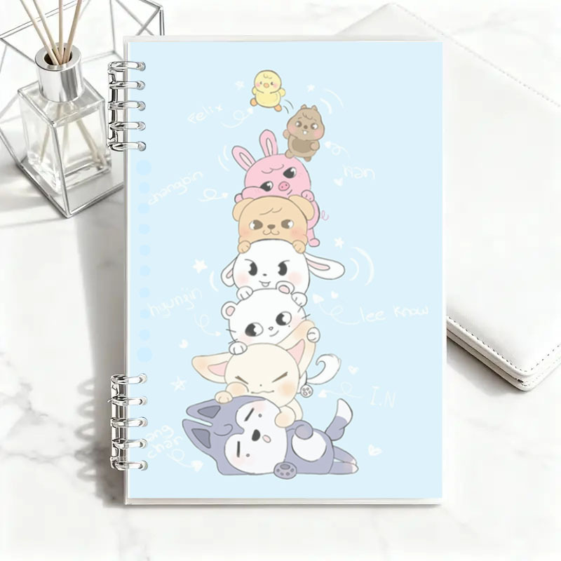 TEMU A5 Spiral-bound Notebook With , Ideal For Work And Study, Practical Stationery For Students, Office Supplies, Smooth Writing Surface, Sturdy
