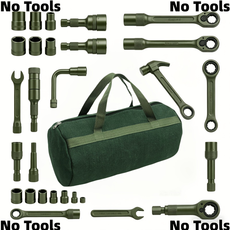 TEMU Upgraded Version - Durable Handheld Lightweight Tool Bag - Multifunctional Storage Pouch - Suitable For Camping, Gardening, Enthusiasts, Home