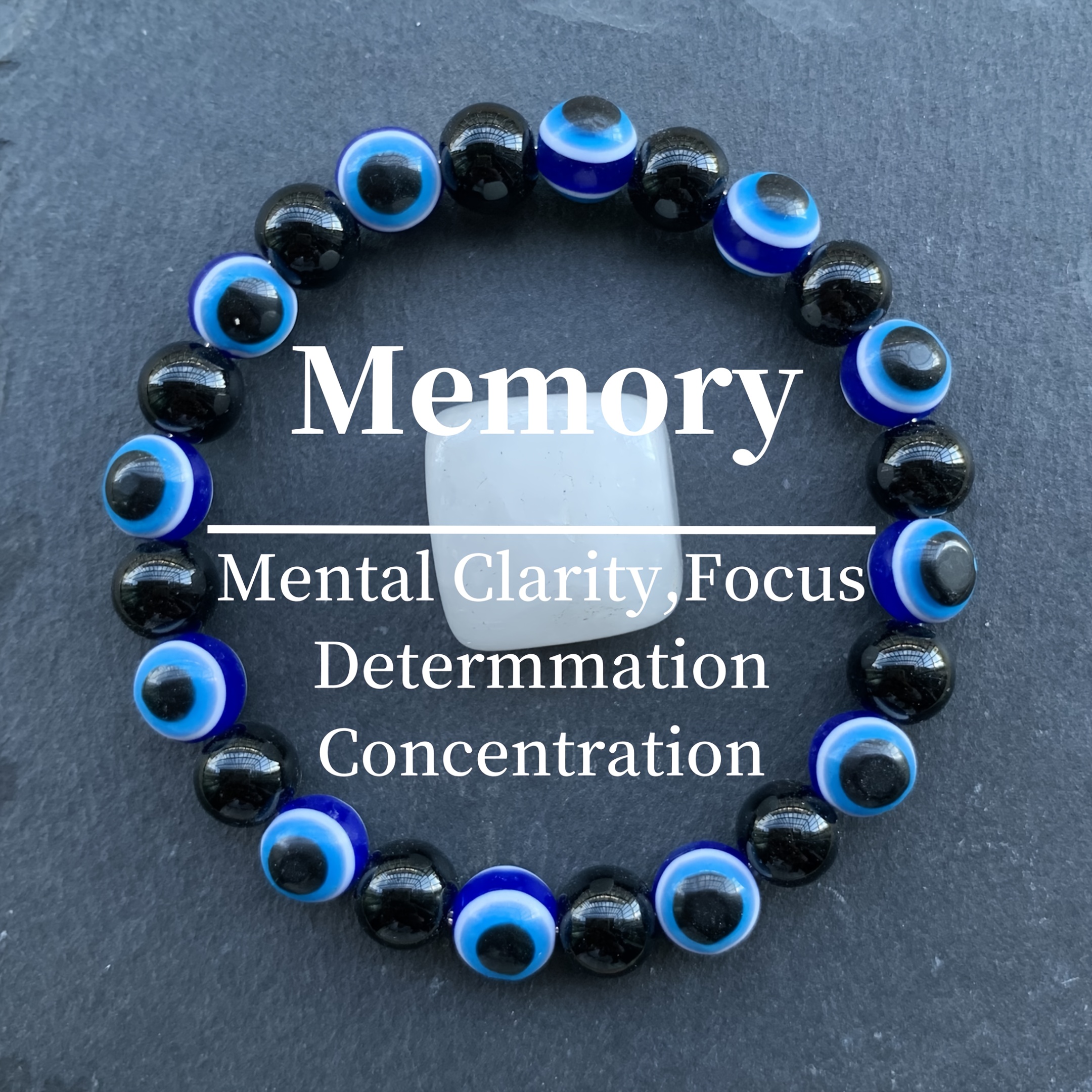 TEMU 1pc Natural Obsidian Bracelet, Suitable For Men And Women, A Gift For Couples, A Fashionable Present