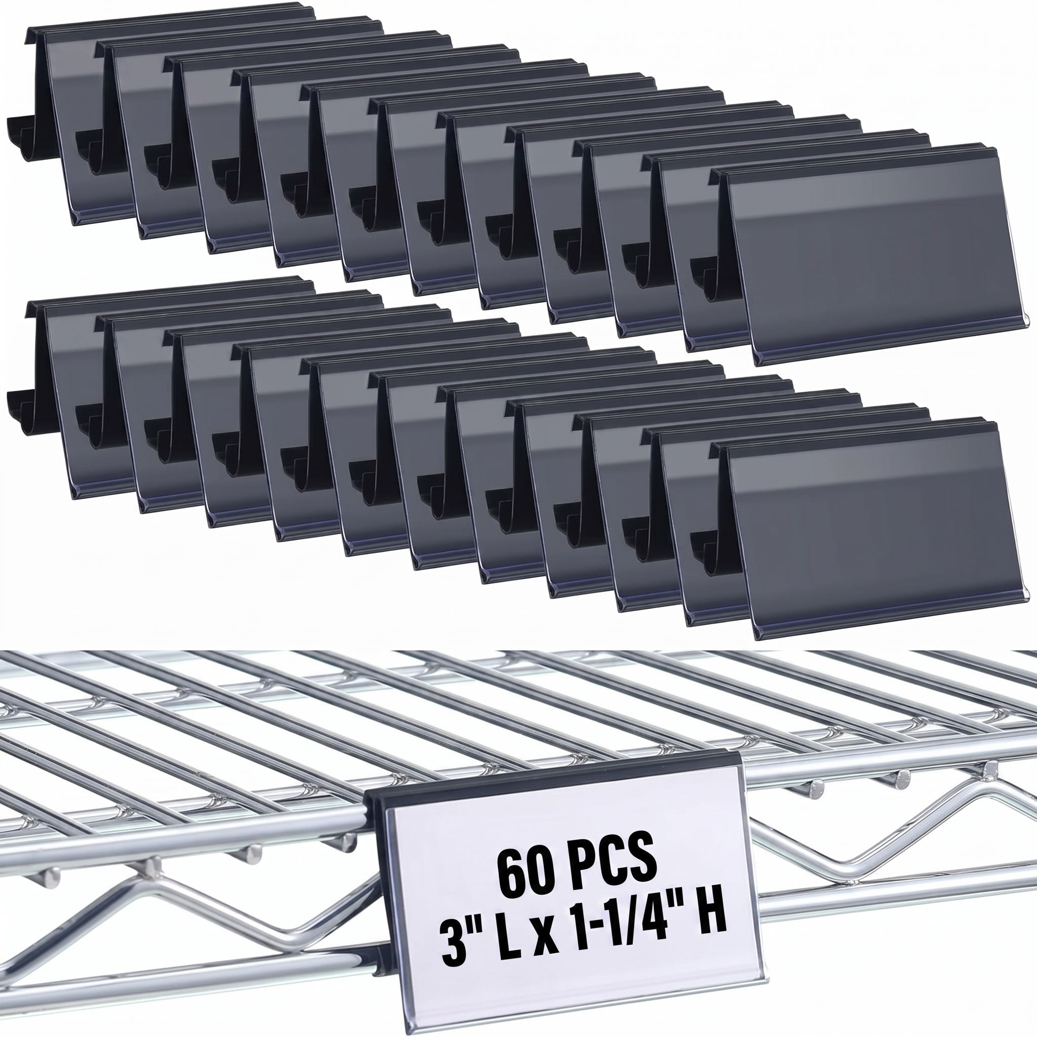 shelf label holders sold on Temu United States