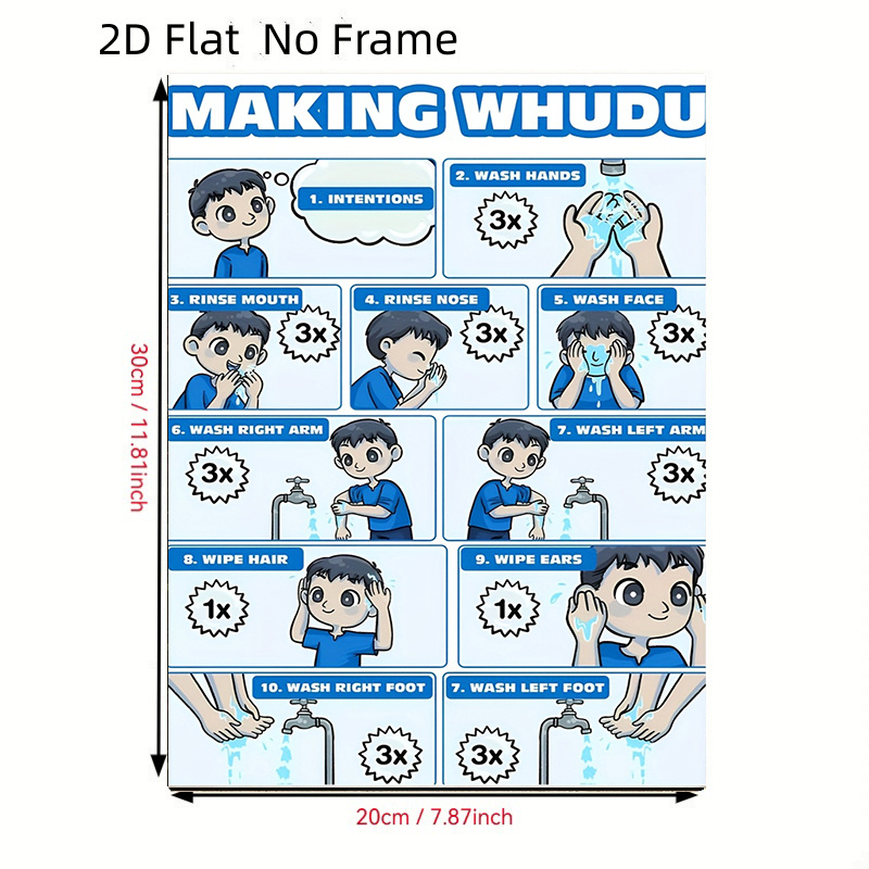 TEMU Poster piatto 2D, 2D Flat, 2D Flat Senza Cornice per il Lavaggio a Dimensioni: 8Inx12In, Decorazioni per Halloween e Natale