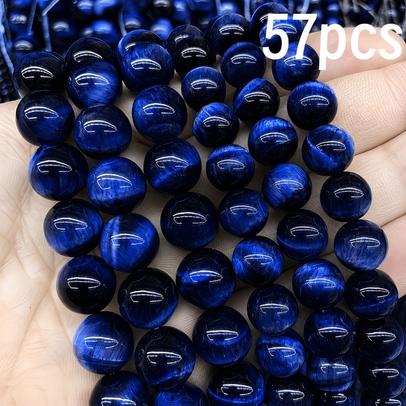 TEMU 57pcs, Eye Loose Beads, Glass Material Jewelry Materials, Jewelry Bead Stringing, Handmade, Decorative Supplies, Used For Keychains, Bracelets,
