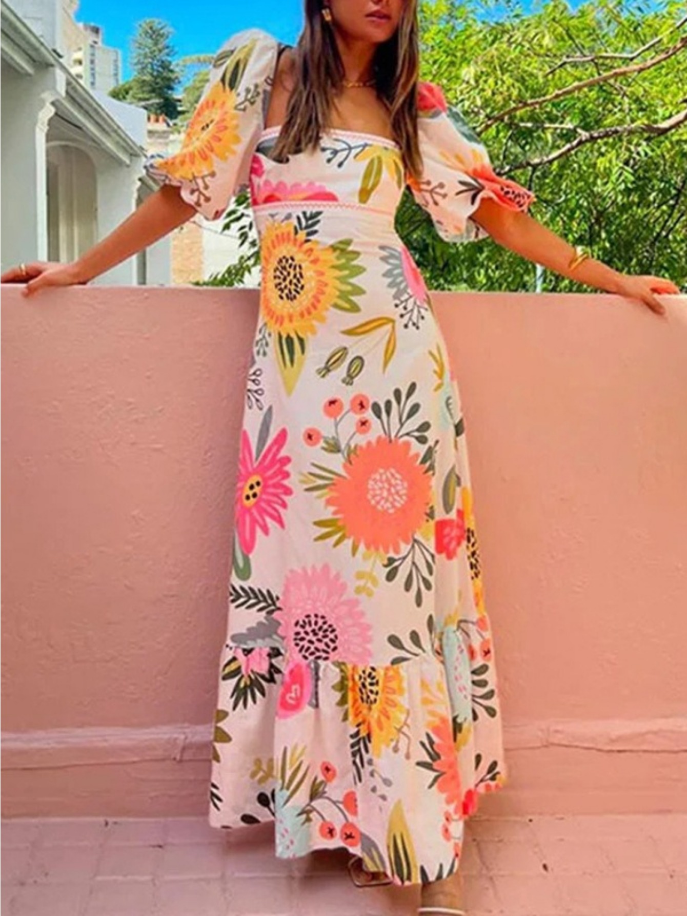 flowy rust dress sold on Temu United States flowy rust dress sold on Temu United States