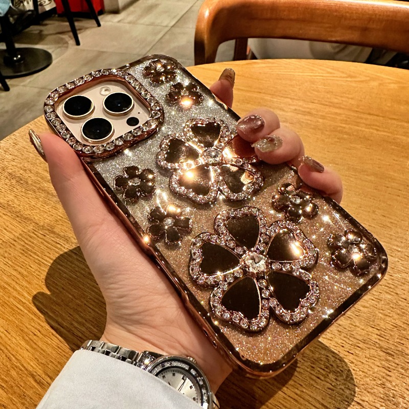 High-end Camellia Flower Luxury Shockproof Phone Case for iPhone 16, 15, 14, 13, 12, 15 Pro Max, 16 Plus, New Protective Cover with Premium Feel and Feminine