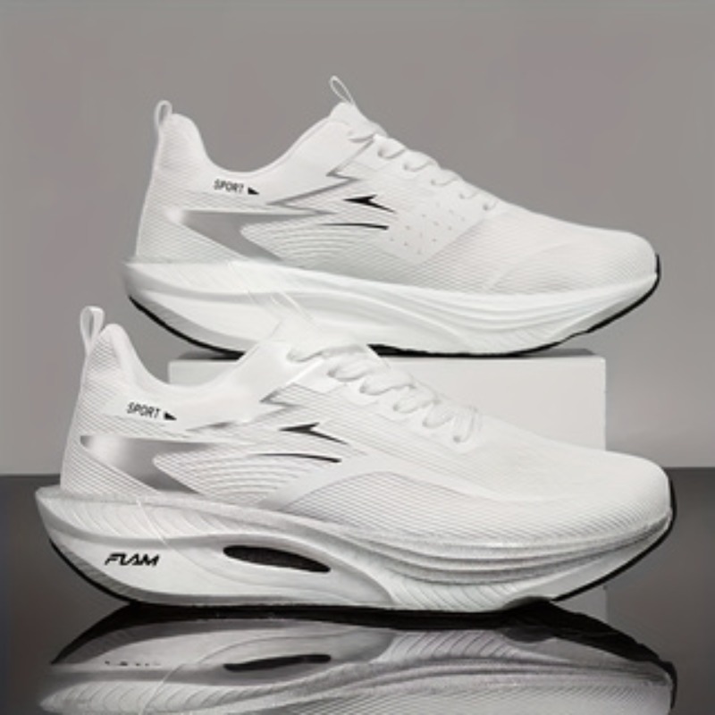 New Casual Athletic Running Shoes, Lightweight And Shock-Absorbing, with Non-Slip Sole. Offers Breathable Black, White, And Purple Gradient Color Options. Breathable Fabric Material, Suitable for Gym Training, Casual Running, And Other Occasions