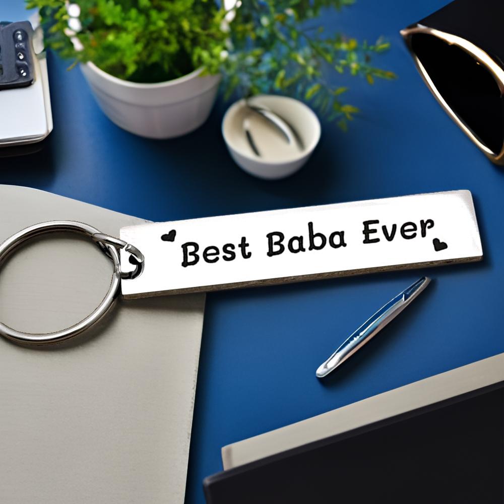 Keychain For Father, Grandfather, Or Husband Made Of Stainless Steel, Perfect For Christmas