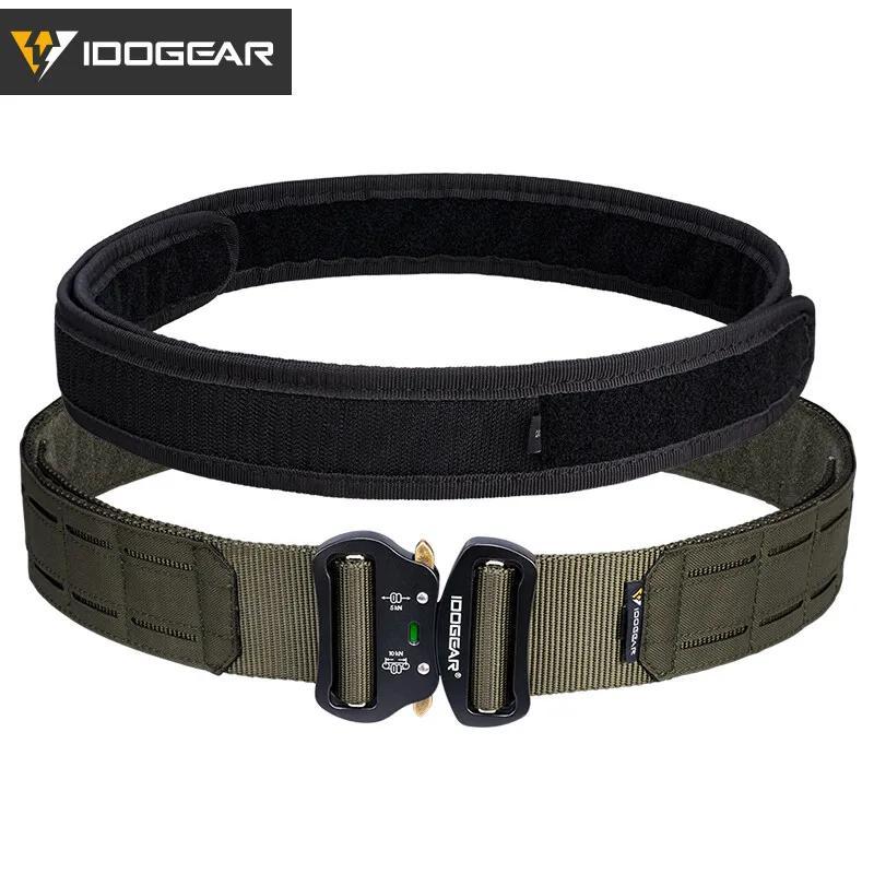 E-shop IDOGEAR 2 Zoll Taktischer Gürtel MOLLE für Herren mit 1,75" Innerem Gürtel Kampf Schnellverschluss Metall Schnalle Dienstgürtel