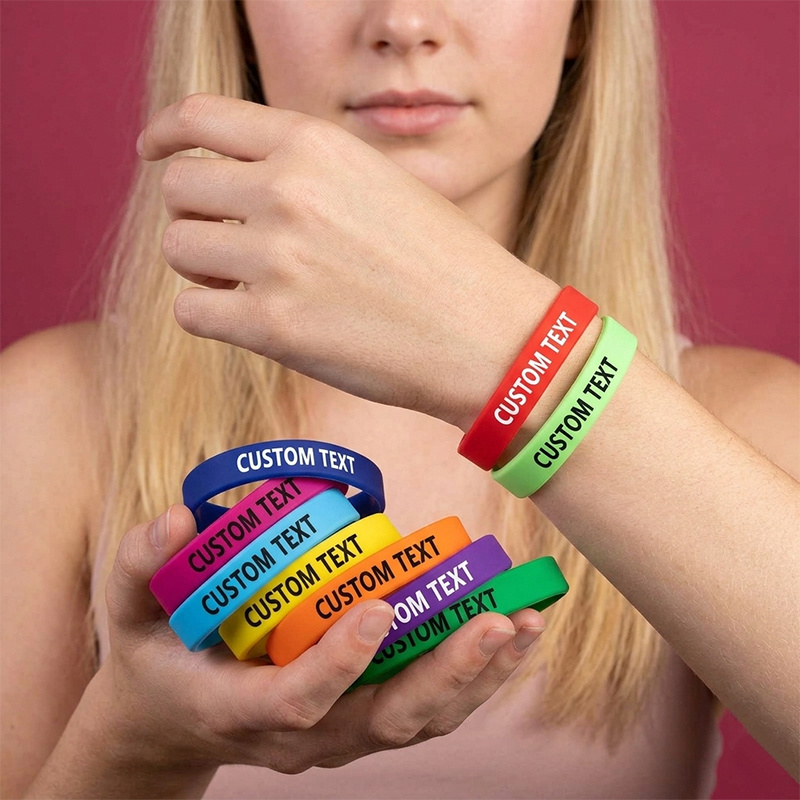 Custom Silicone Wristbands 180pcs Set, Gift for Her/Him