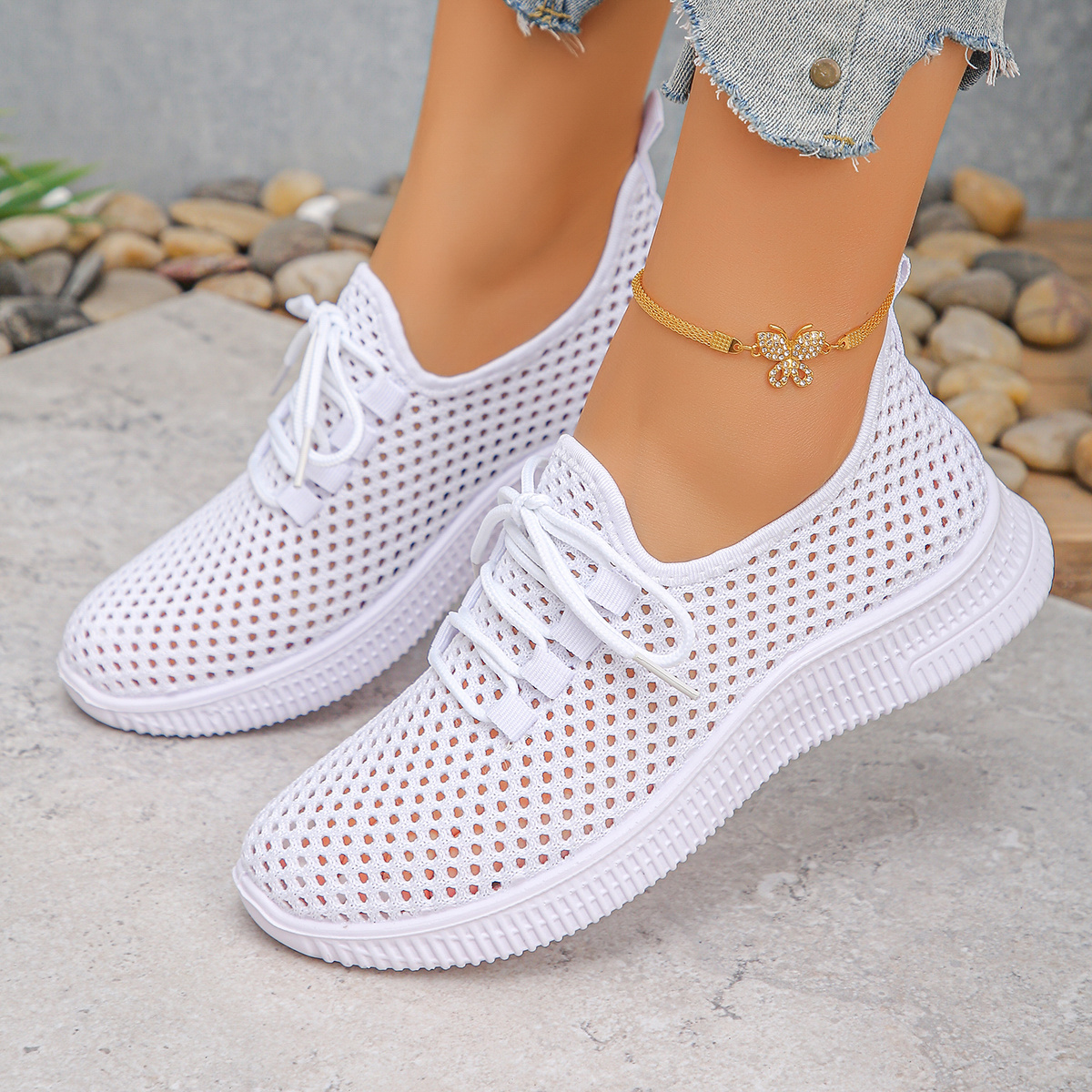 TEMU Women's Fashion Sneakers - Breathable Stylish Sneakers, Women Shoes