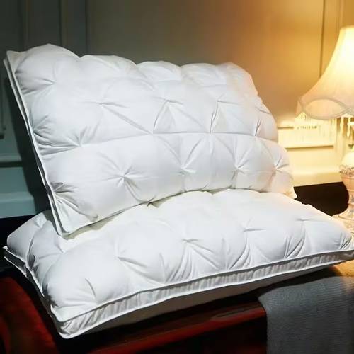 2 extra large pillows neck support for relaxing sleep soft comfortable sleep pillow core moisture absorbing breathable for bedroom living room for home decor versatile for comfortable sleep