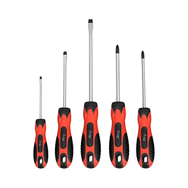6pcs magnetic screwdriver set with slotted & phillips heads, heavy duty rust-resistant metal/plastic construction, permanent magnetic tips & ergonomic non-slip handle -   color-coded diy tool kit for  ,  , electronics, furniture assembly (no power required),   tools, electronics repair,  , sturdy construction, precision tools, hand tool collection, craft enthusiasts, professional repair, precision screwdriver set, tool set Product details 2