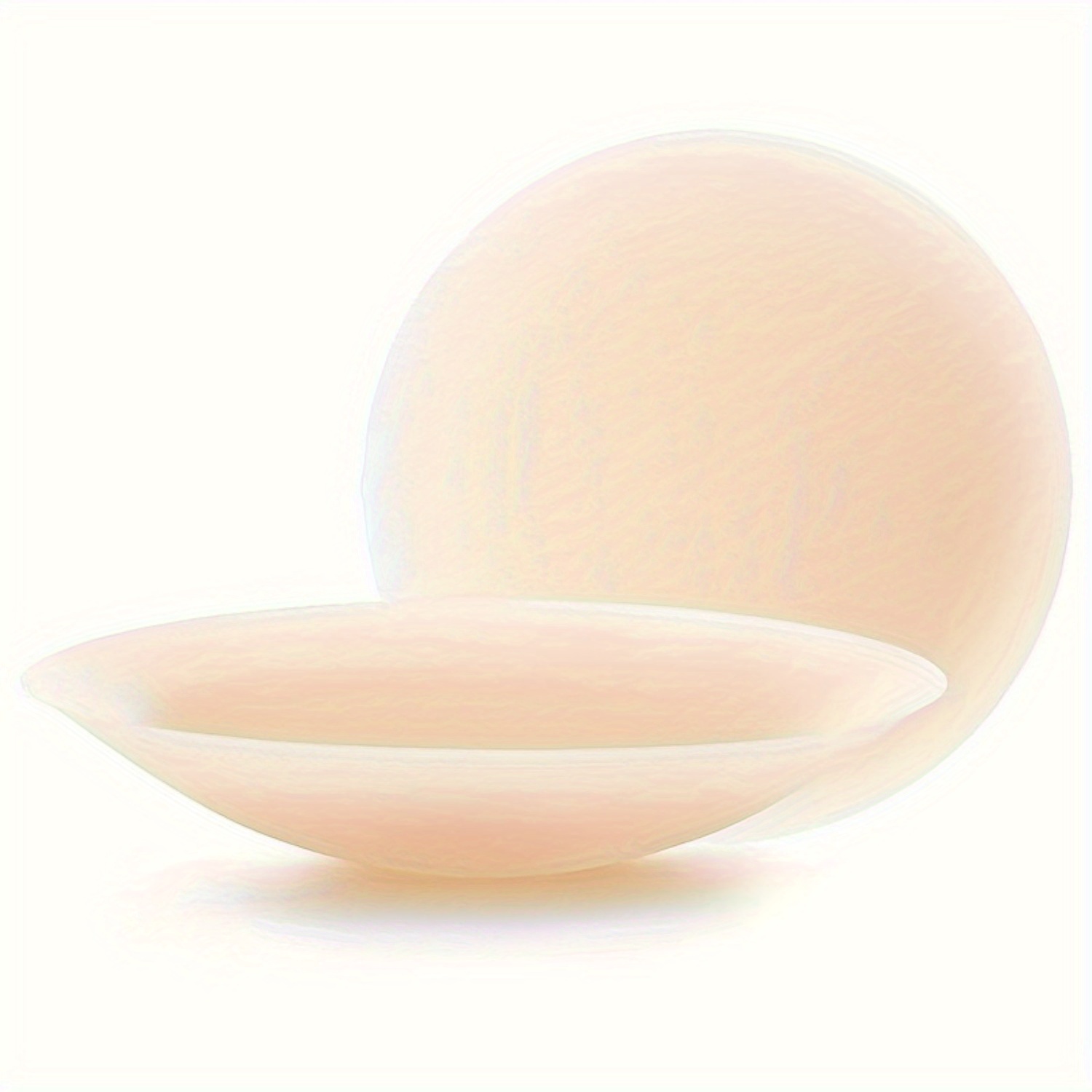 TEMU Set Of 10 Women' Silicone Covers - Ultra-thin, Adhesive Patches That Are Washable And Reusable, Discreet Under Clothing, Designed For Ac And D+ Cup Sizes