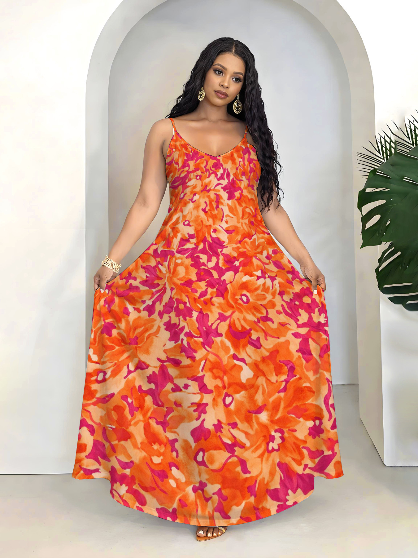 womens plus sundresses sold on Temu United States