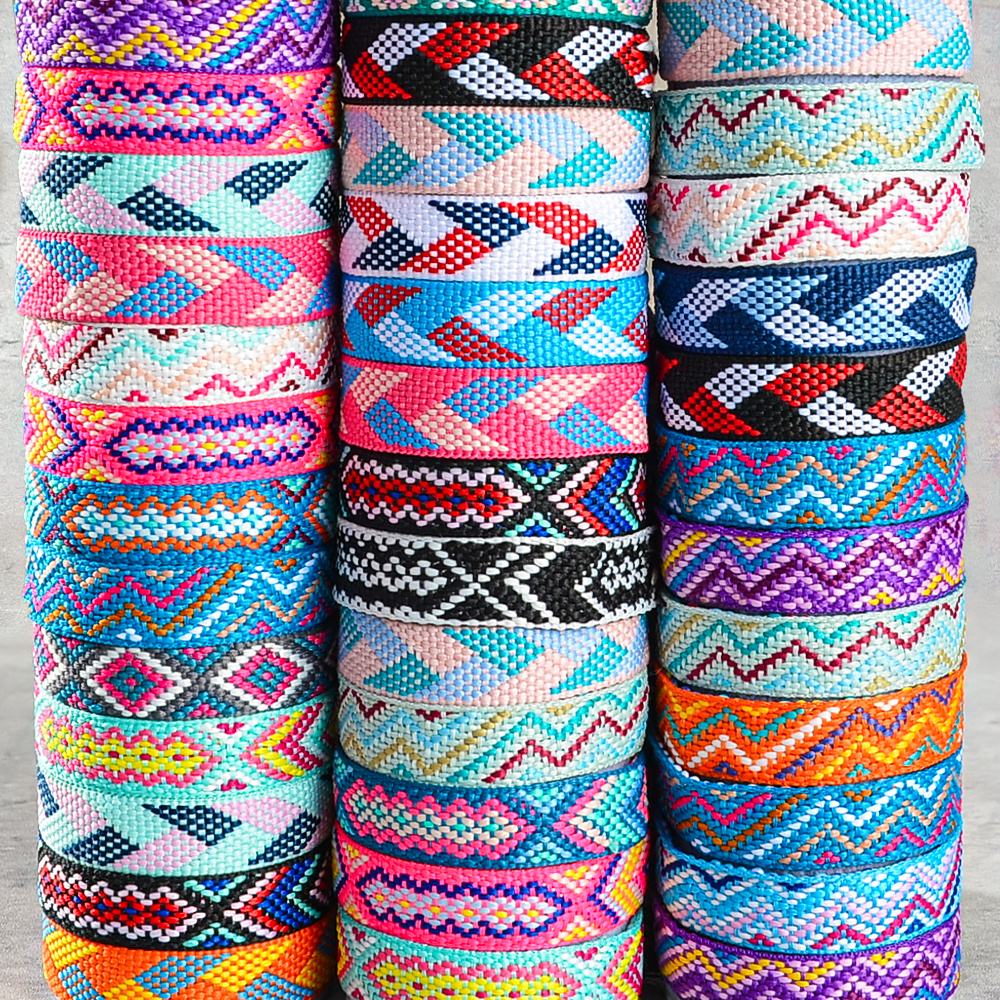 24pcs Boho Braided Bracelet Set - Gift for Family & Friends