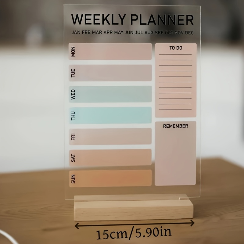 TEMU Agenda semanal personal con horario semanal y de en bloques suaves - Colores suaves y neutros adecuados para uso doméstico, agenda diaria para