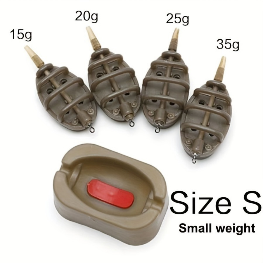 E-shop 5-teiliges/Set Tragbares Inline Method Feeder Set mit Schnellverschlussformen, leichtes -Futterautomat
