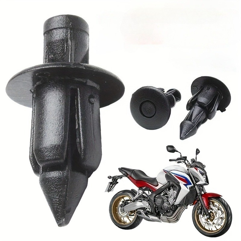 TEMU 35 piezas de remaches de plástico de resistencia con varillas de rápida – Sujetadores para motocicletas y vehículos, no requieren perforación,