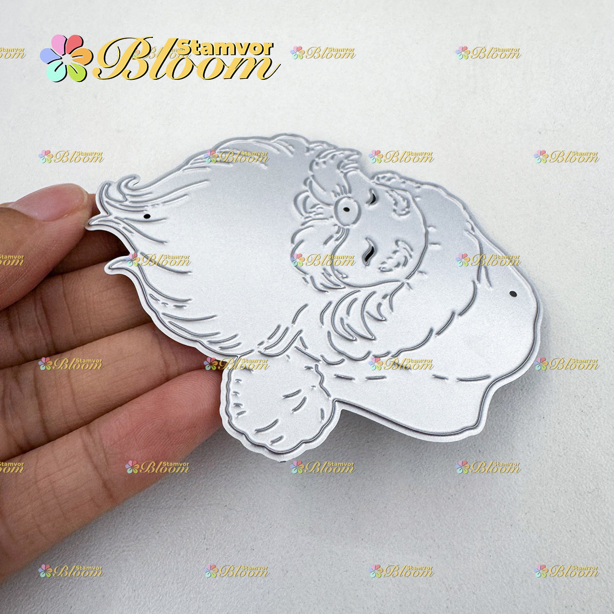 TEMU Original Lovely Retro Christmas Santa Claus Mold For Paper Cutting Dies, Embossing, Die For Card Making Decoration And Scrapbooking Album