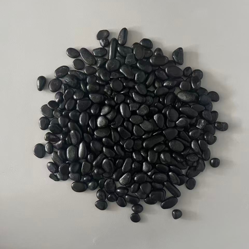 TEMU 120g Black Polished Pebbles, Landscape Decorative Gravel, Durable Landscaping Stone, Suitable For Aquarium And Fish Tank Bottom Cover Decoration