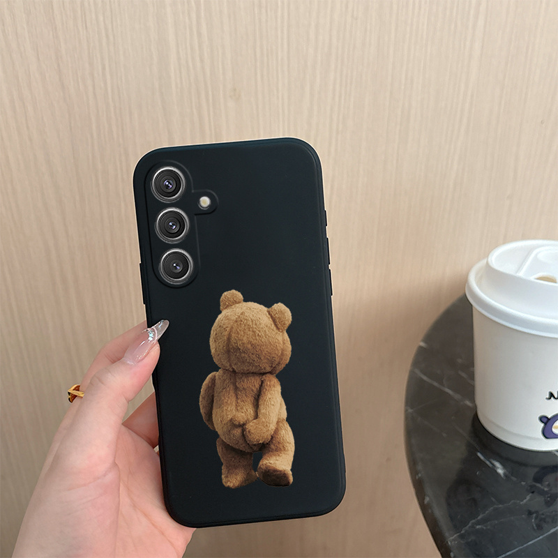 Samsung - Husa neagra cu ursulet, samsung a52