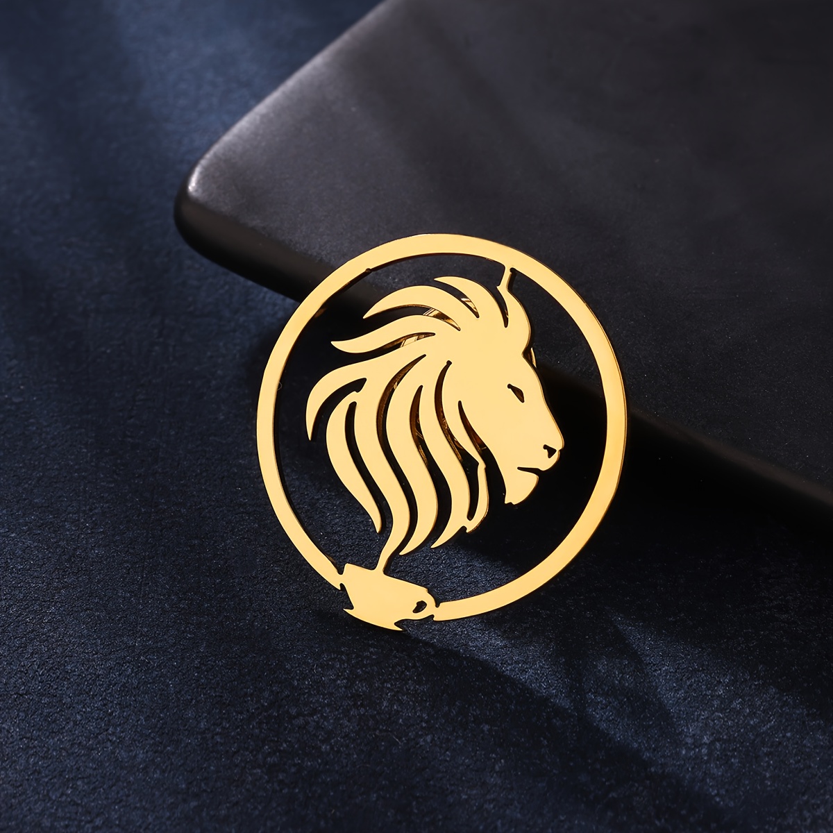 TEMU Broche personalizado para hombre con foto - cualquier forma, accesorio fácil de acero inoxidable, adecuado para trajes y camisas