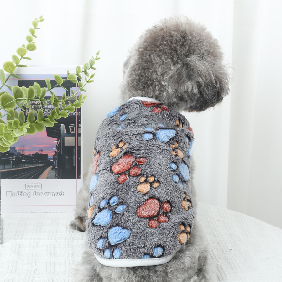 TEMU Autumn And Winter Flannel Pet Vest, Featuring A Sleeveless Design, Or Casual , Soft, Comfortable, And Warm