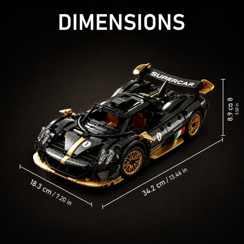 TEMU 1218+ Pièces 1:14 Supercar Modèle MOC Voitures de Sport de Construction Premium Kit de Modèle d' , Ensemble de Construction Créatif pour la