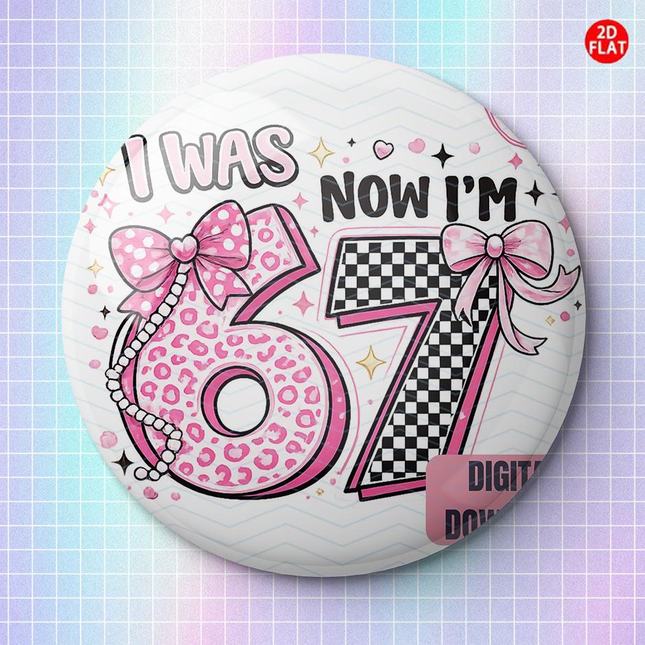TEMU 2d Flat, (2d Flat) I Used To Be 6 Years Old, But Years Old. The Classic Fashion Badge Perfectly Matches Jeans, Clothes, Backpacks, And Hats,