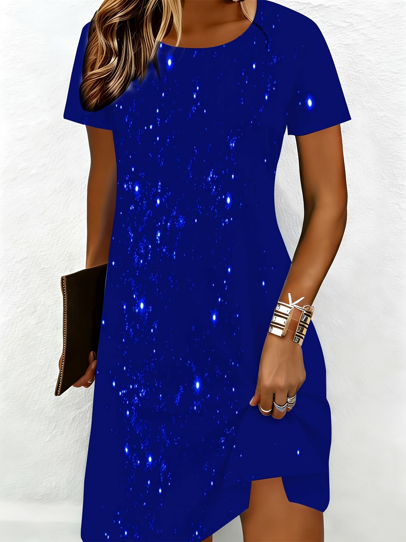 women royal blue dresses sold on Temu United States