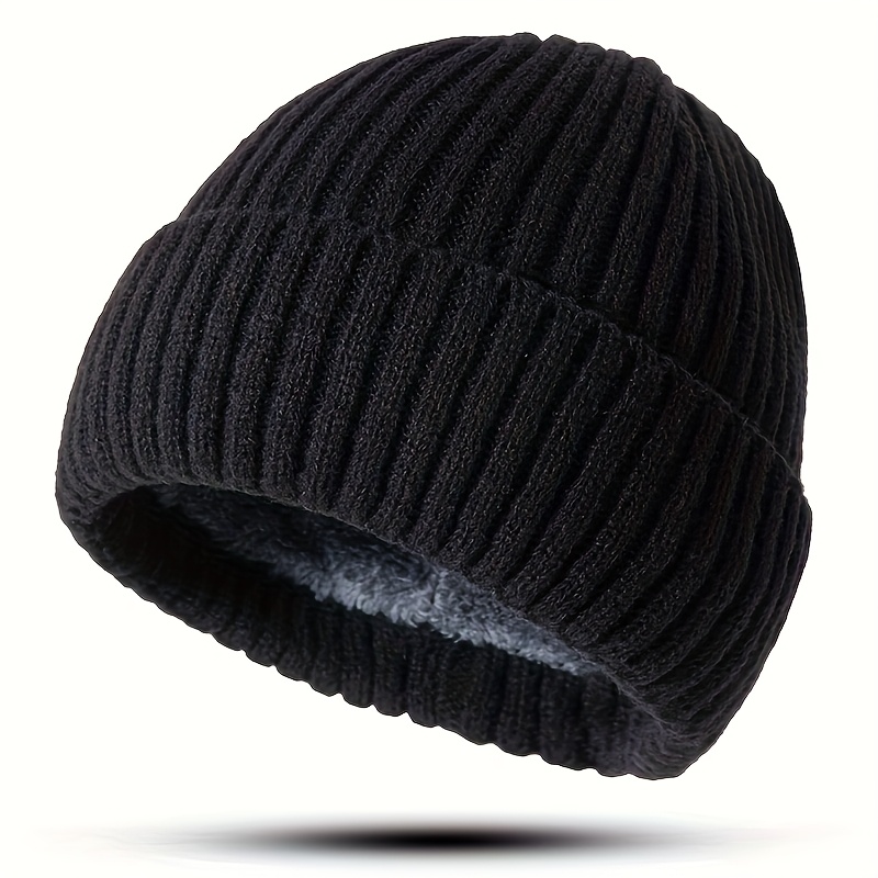TEMU Gorro tipo beanie forrado para - y cortavientos para invierno con elástico, sin , para frío, festivales, regalos de Navidad, adecuado para