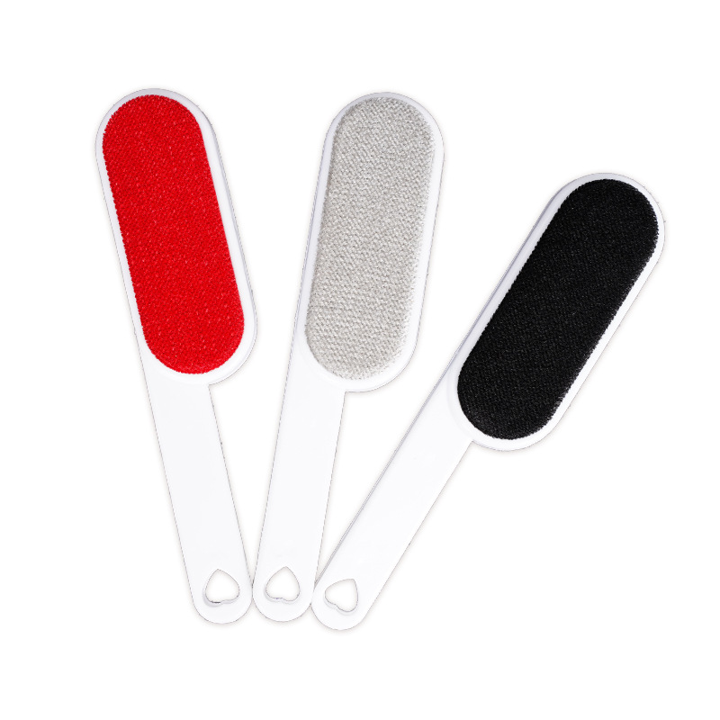 TEMU 3pcs Random Color Double-sided Manual Dust Brush, Reusable Pet Hair Remover, Suitable For Clothes, Bedding, Sofas, Furniture, Carpets, With