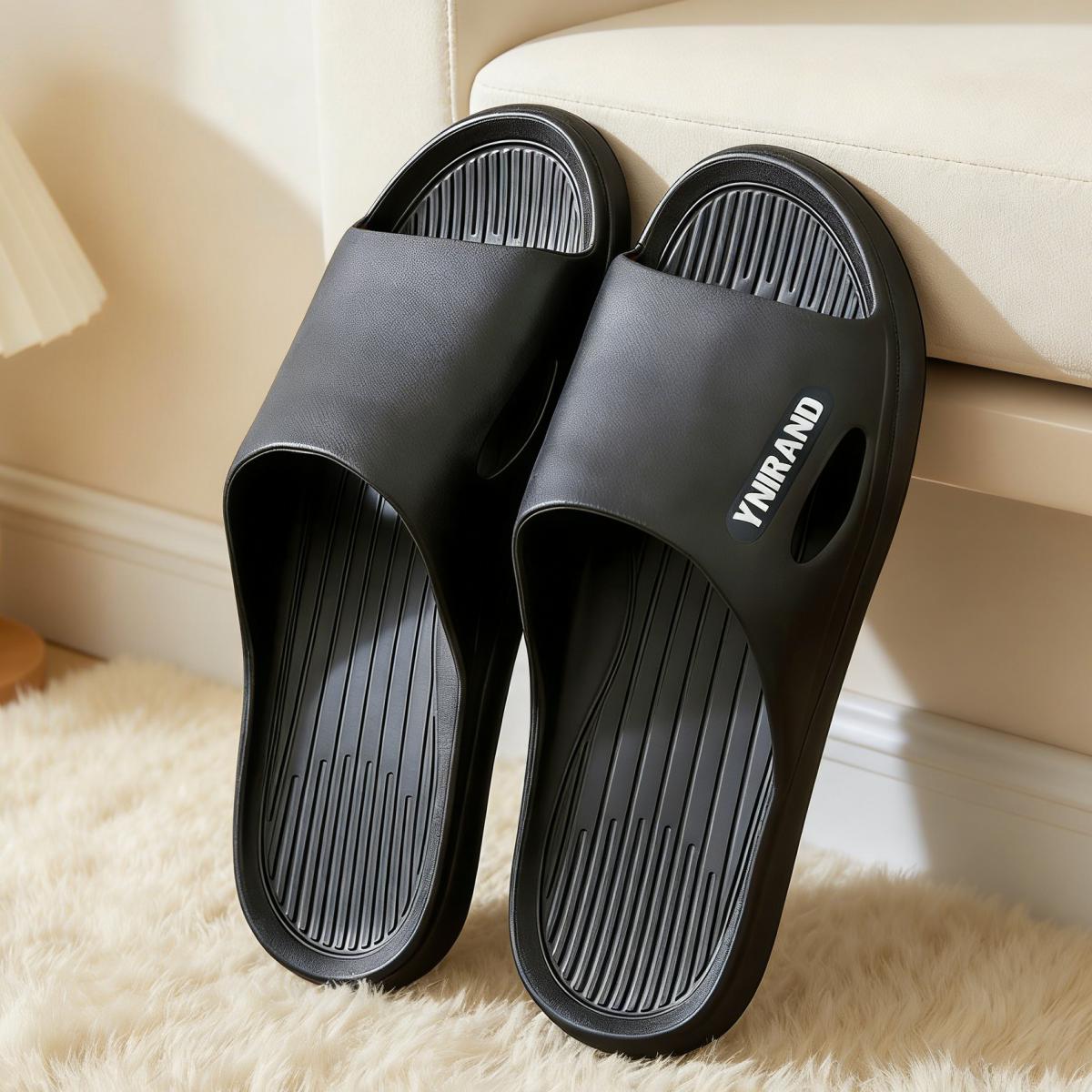 mens   universal slip on slippers couples style for home bathroom and shower use soft lightweight quiet versatile stylish and comfortable indoor slippers flat soled slippers for outdoor activities comfortable for long   wear