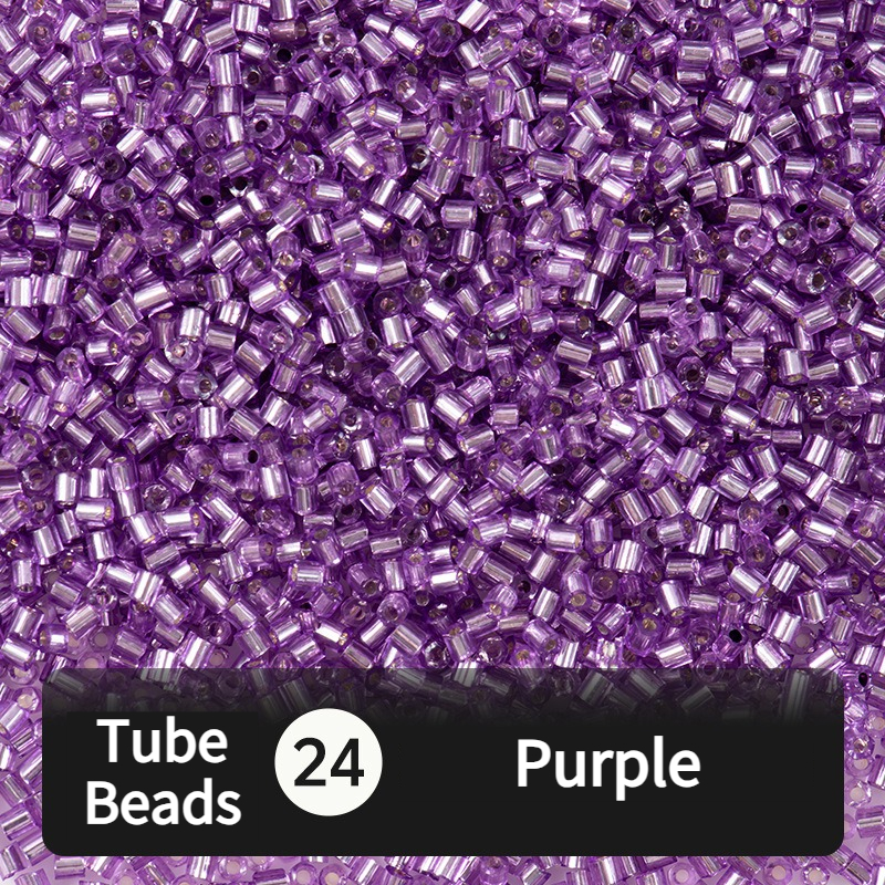 680pcs Hex-Cut Tube Beads for Beading & Jewellery Making