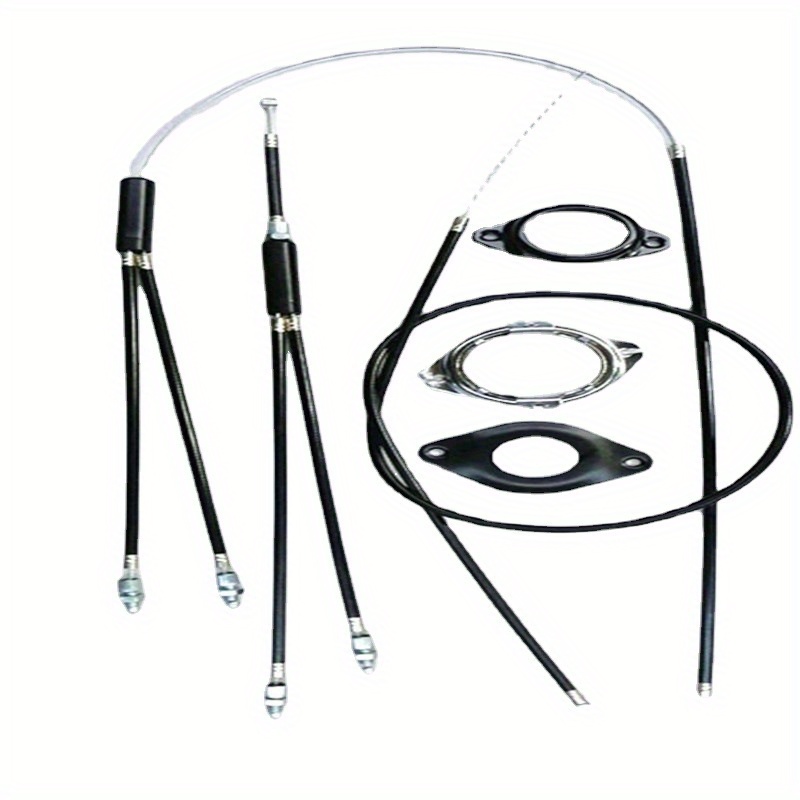 E-shop 5-teiliges/Set Schwarzes BMX Fahrrad Bremskabel Set Kabel Draht Kit PVC Edelstahl Gyro Bremskabel für Gyro Systeme 20 Zoll Fahrradteile