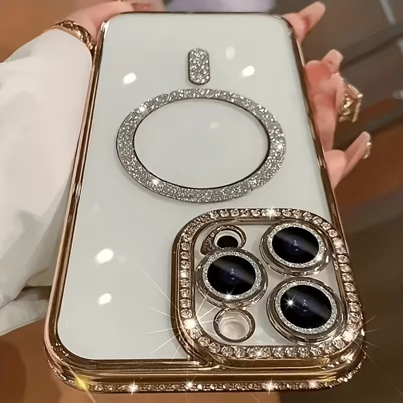 Image of Phone Case: Advanced Diamond Like Magnetic Phone Case Suitable For 12.13.14.15.16.17 Series