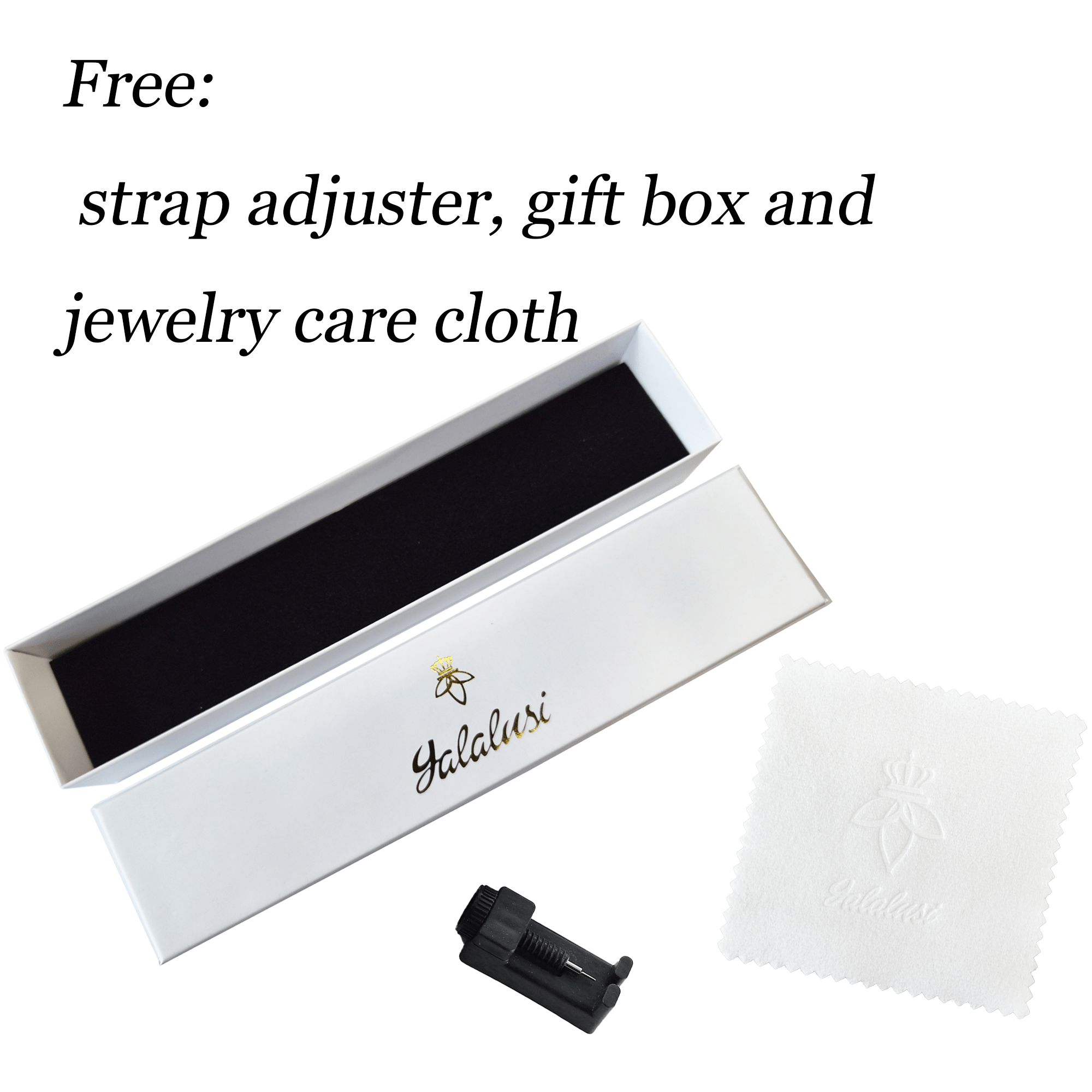 Yalalusi Brand Presents a New Elegant Hollow Design Quartz Watch for Women in 2026. It Features a Unique Letter Decoration, a Compact Square Dial, And a Precise Quartz Movement. The Durable Golden Plating Ensures It Won'T Fade for Two Years. Suitabl