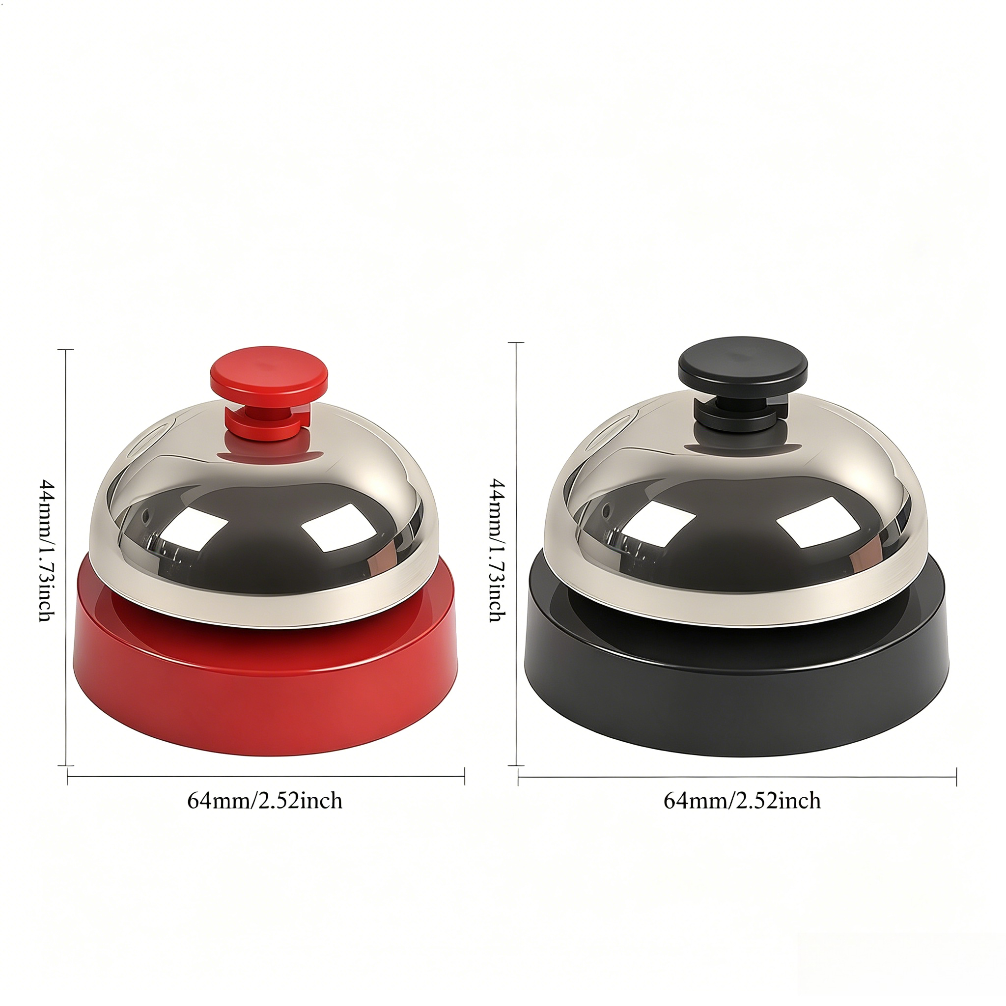 TEMU 2pcs Metal Bell Set, Pet Hand Bell, Classroom Question Bell, Party Game Bell, Workplace Reminder Bell, Pet Training Call Bell, And Restaurant