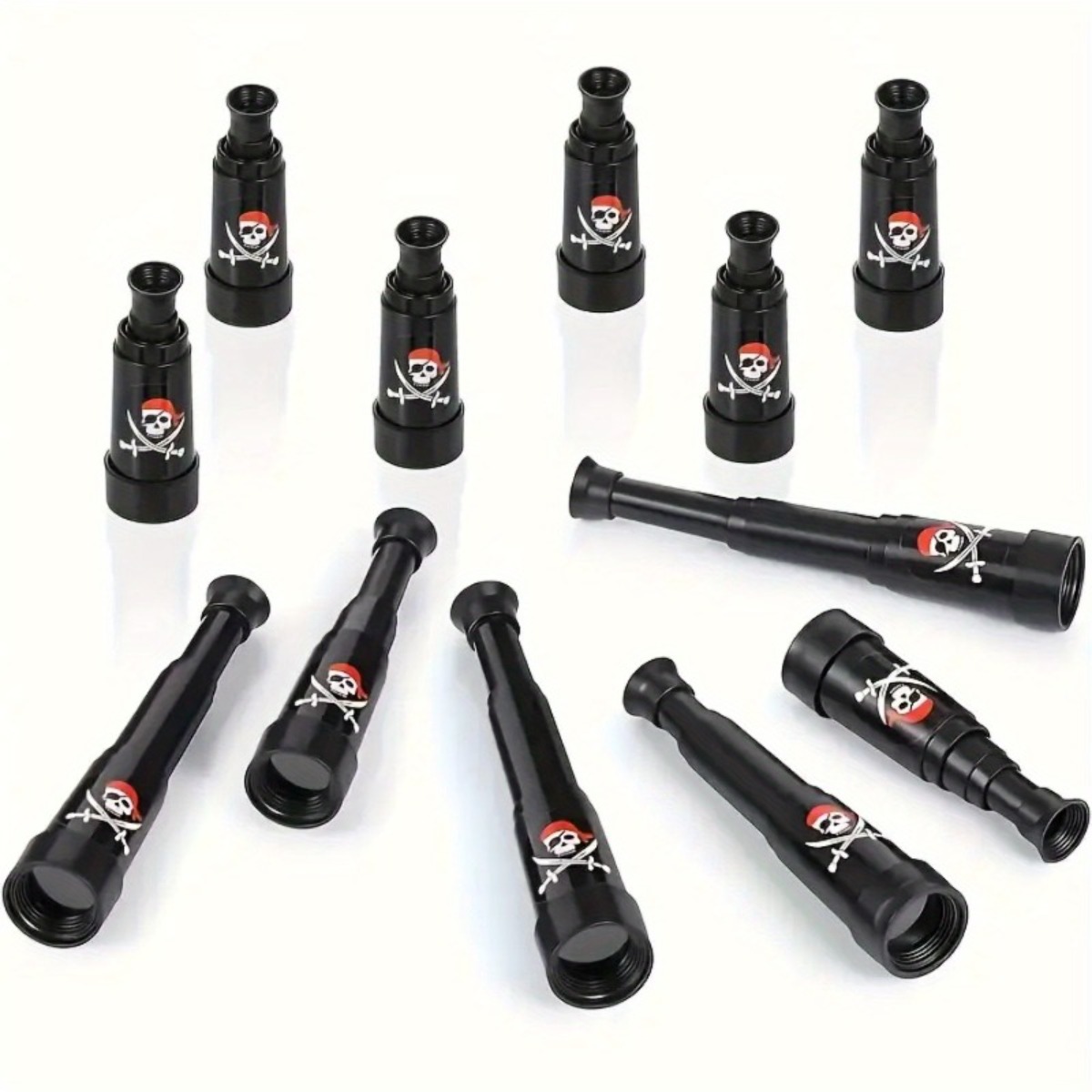 22pcs Mini Pirate Telescope Plastic Folding Set