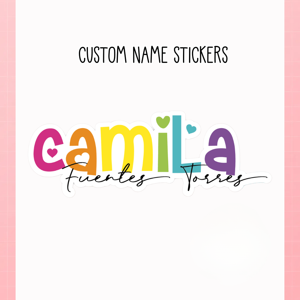 TEMU Pegatinas de personalizadas, etiquetas de suministros escolares de para botellas de agua y fiambreras, regalo para guarderías y cuadernos,
