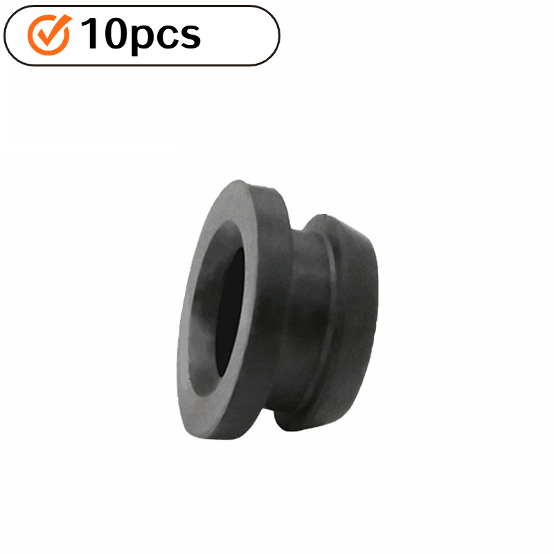 TEMU 10pcs Black Agricultural Water-saving Irrigation Bypass Valve Gaskets, Micro-sprinkler Drip Irrigation Sealing Plugs, Work-type Gaskets