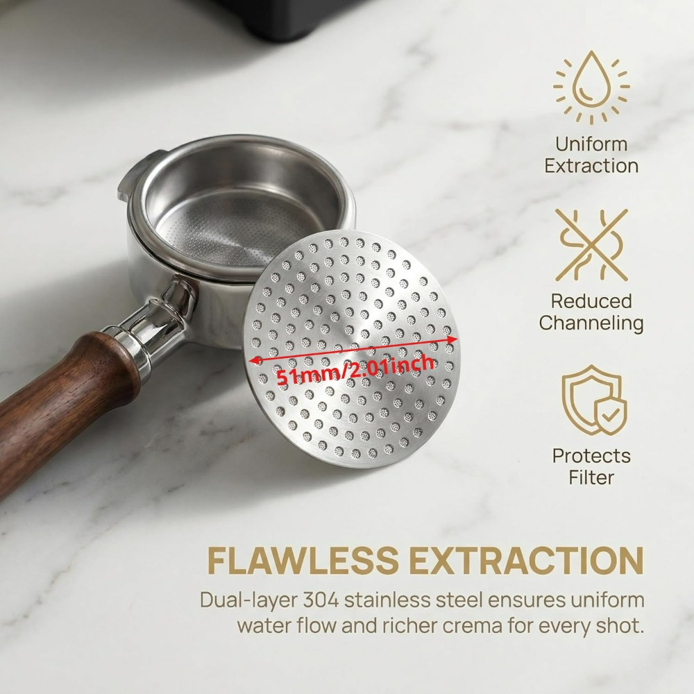 TEMU Panneau de paquet, épaisseur 0,8 mm, panneau de réutilisable de 150 μm, filtre à café double couche en acier inoxydable 304 pour panier de