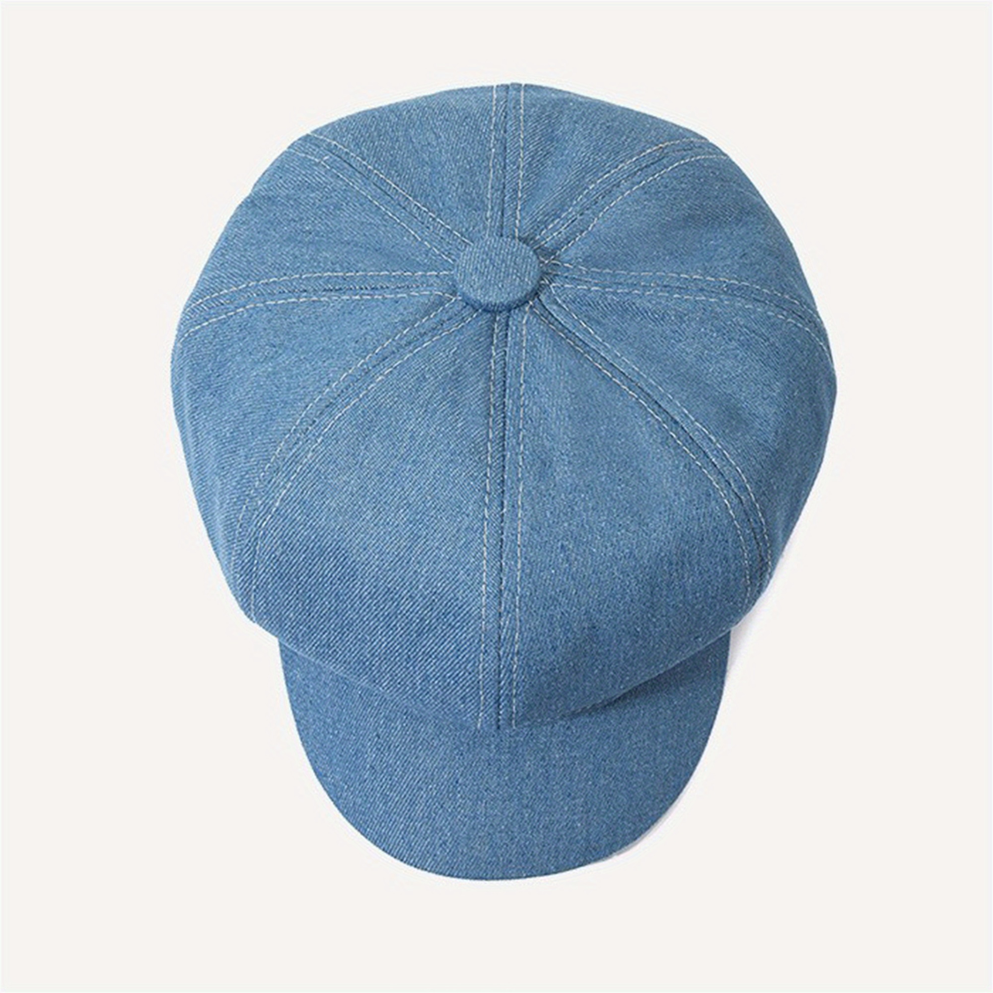 womens denim newsboy beret cap visor cap elegant paperboy - Temu