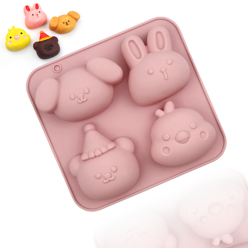 TEMU 1pc Specialty And Novelty Cake Pan Cartoon Silicone Mold Cute Bear Dessert Baking Handmade Cake Mold