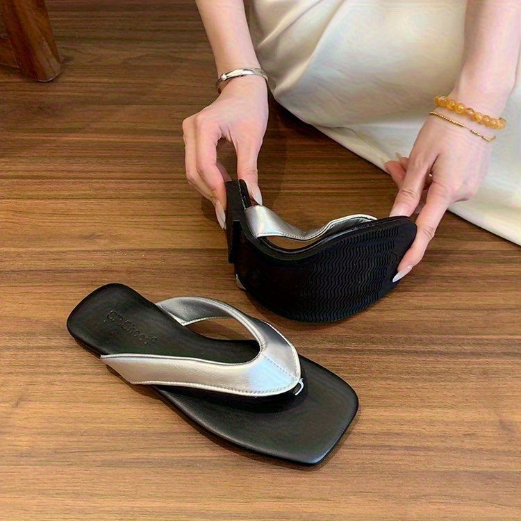 womens non   flops lightweight soft sole slip on shoes with cushioned pu outsole slip resistant for home beach travel   in   tan beige womens house shoes casual footwear indoor slippers opentoe style  able lining   slippers   Product details 22