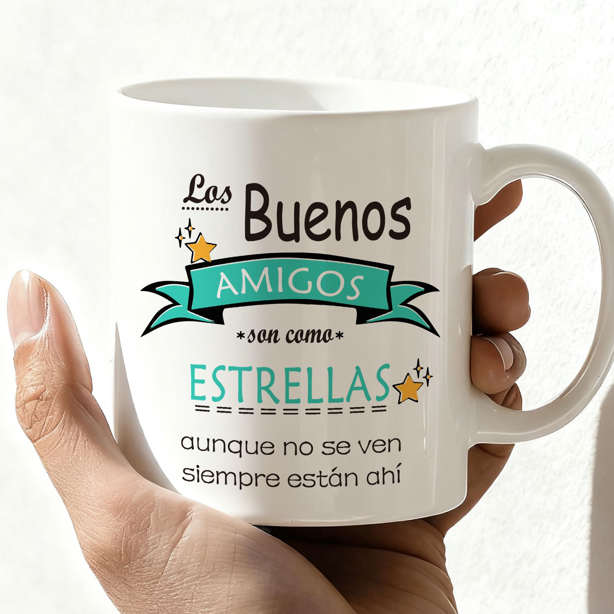 TEMU 1 taza con estampado con una de , 11 oz de cerámica blanca. Esta taza de café de inspiración española es un regalo para las mejores una taza de