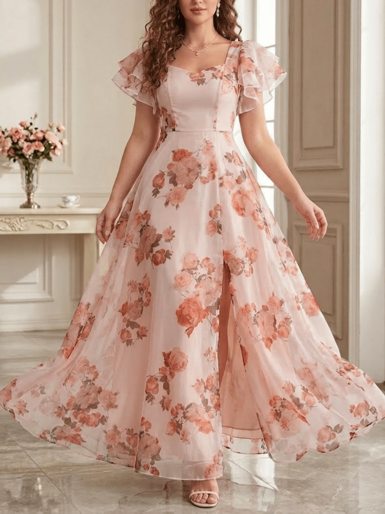 ruffle dresses sold on Temu United States